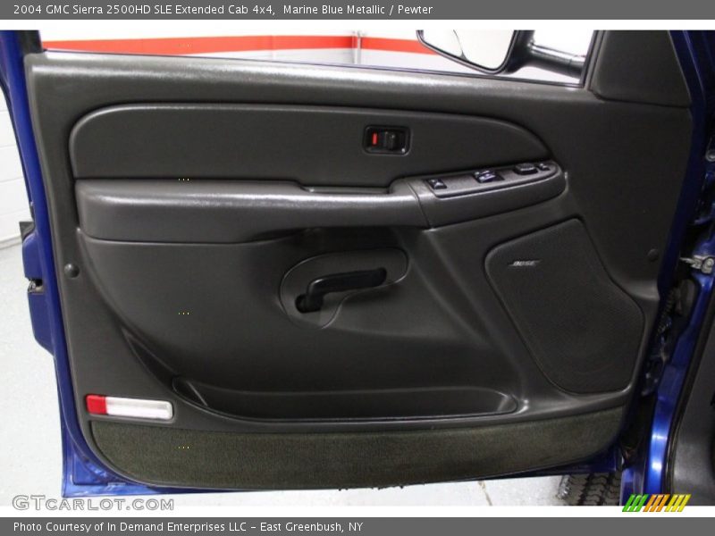 Marine Blue Metallic / Pewter 2004 GMC Sierra 2500HD SLE Extended Cab 4x4