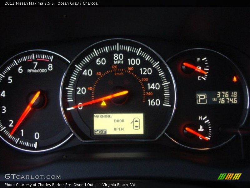 Ocean Gray / Charcoal 2012 Nissan Maxima 3.5 S