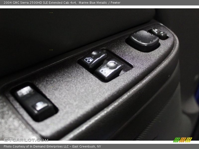 Marine Blue Metallic / Pewter 2004 GMC Sierra 2500HD SLE Extended Cab 4x4