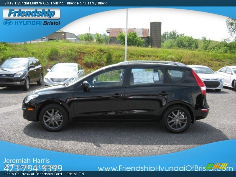 Black Noir Pearl / Black 2012 Hyundai Elantra GLS Touring