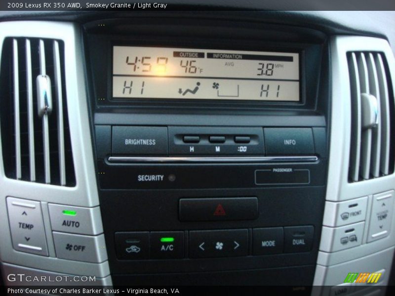Smokey Granite / Light Gray 2009 Lexus RX 350 AWD