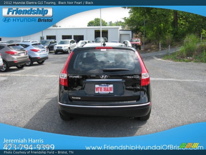 Black Noir Pearl / Black 2012 Hyundai Elantra GLS Touring