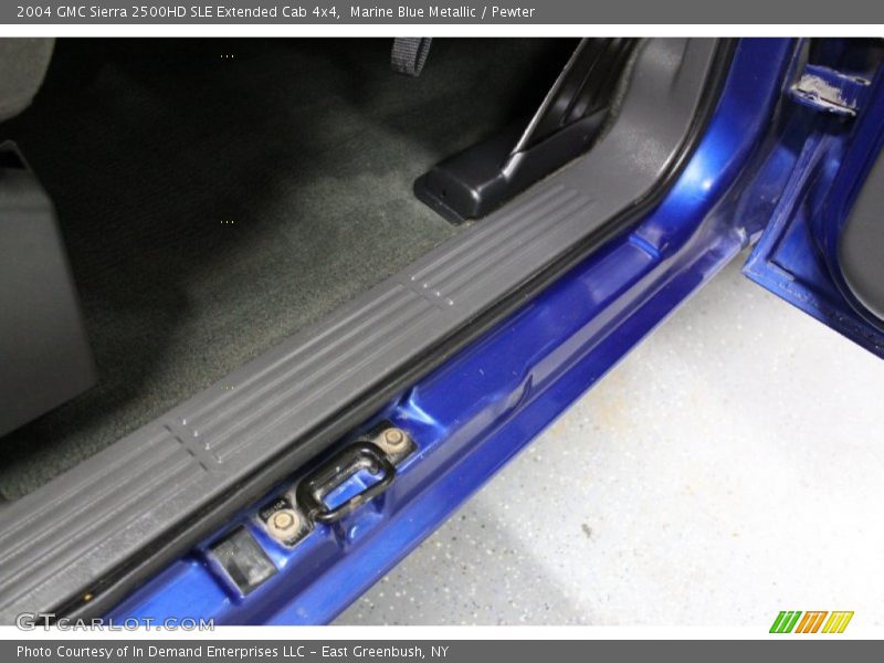 Marine Blue Metallic / Pewter 2004 GMC Sierra 2500HD SLE Extended Cab 4x4