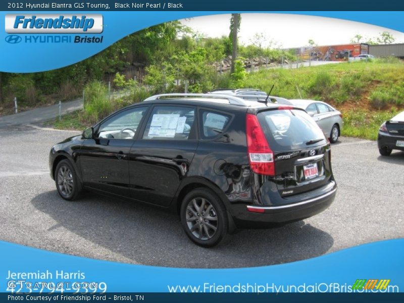 Black Noir Pearl / Black 2012 Hyundai Elantra GLS Touring
