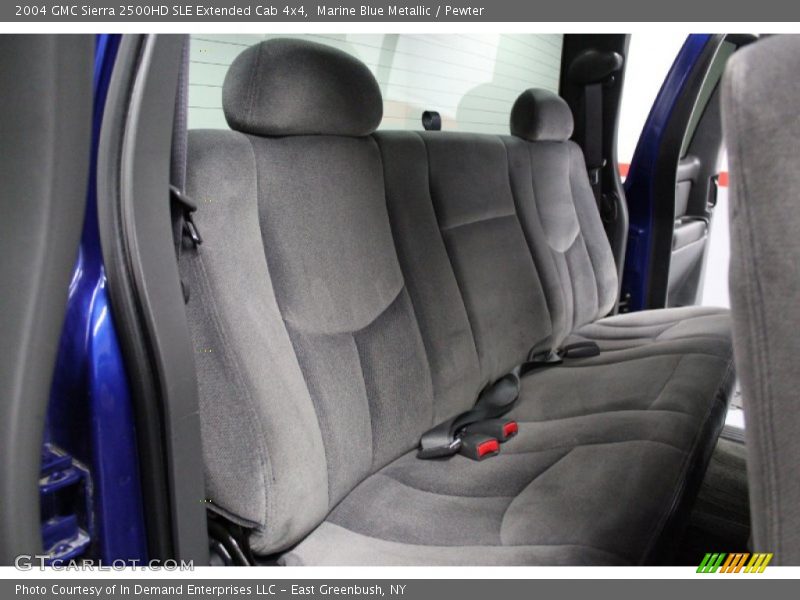 Marine Blue Metallic / Pewter 2004 GMC Sierra 2500HD SLE Extended Cab 4x4
