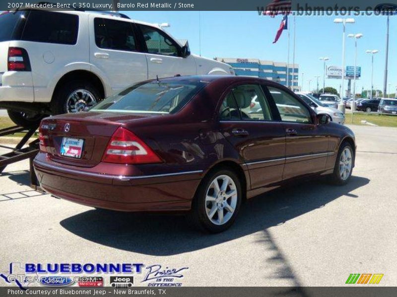 Barolo Red Metallic / Stone 2007 Mercedes-Benz C 350 Luxury