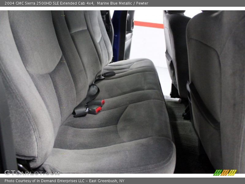Marine Blue Metallic / Pewter 2004 GMC Sierra 2500HD SLE Extended Cab 4x4