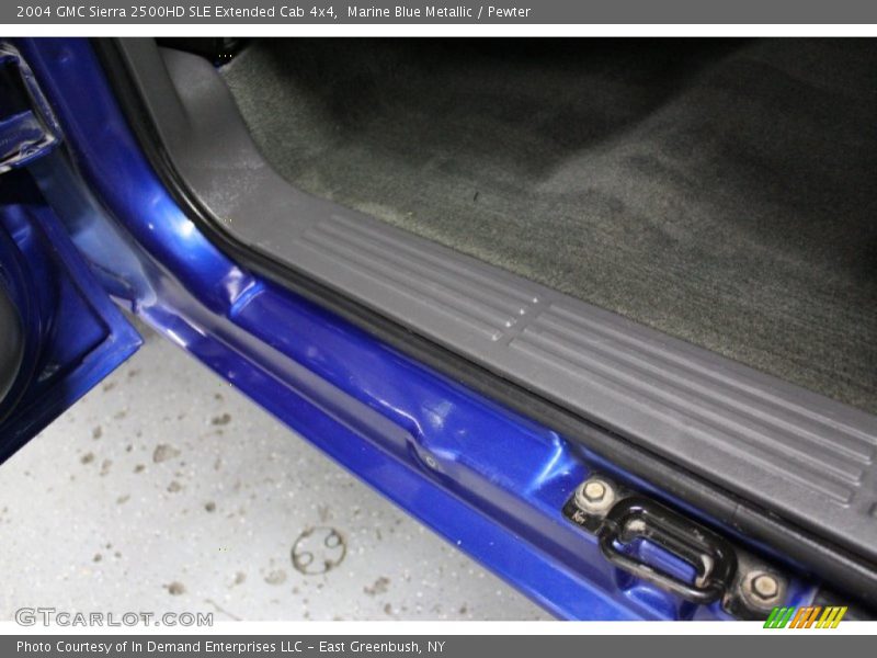 Marine Blue Metallic / Pewter 2004 GMC Sierra 2500HD SLE Extended Cab 4x4