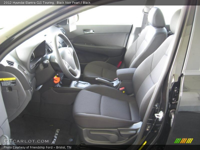 Black Noir Pearl / Black 2012 Hyundai Elantra GLS Touring
