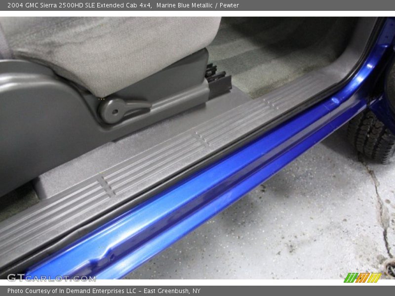 Marine Blue Metallic / Pewter 2004 GMC Sierra 2500HD SLE Extended Cab 4x4