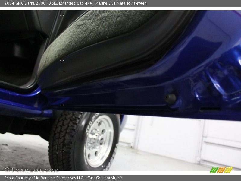 Marine Blue Metallic / Pewter 2004 GMC Sierra 2500HD SLE Extended Cab 4x4