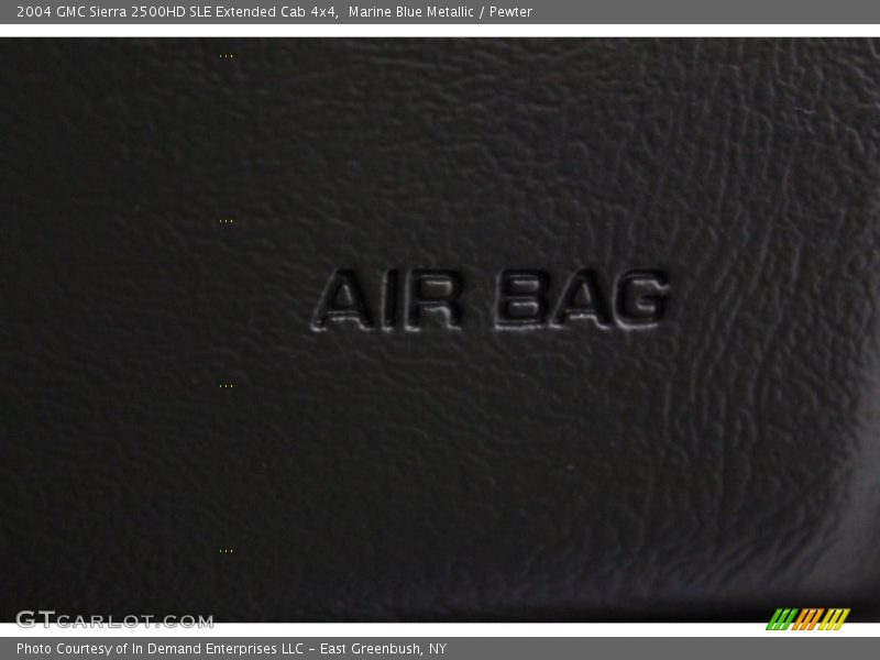 Marine Blue Metallic / Pewter 2004 GMC Sierra 2500HD SLE Extended Cab 4x4