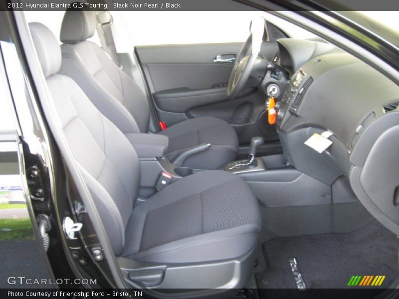 Black Noir Pearl / Black 2012 Hyundai Elantra GLS Touring