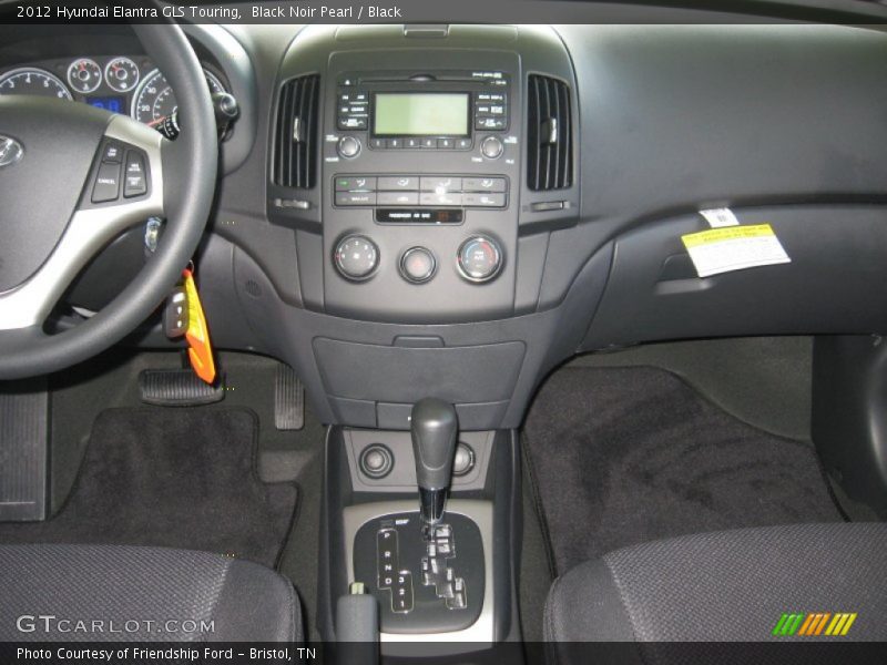 Black Noir Pearl / Black 2012 Hyundai Elantra GLS Touring