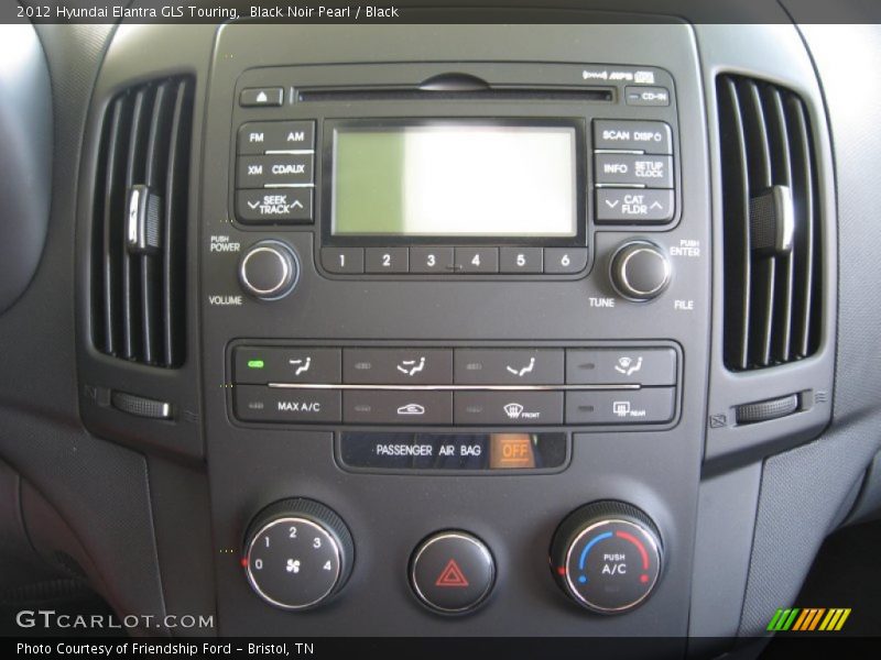 Black Noir Pearl / Black 2012 Hyundai Elantra GLS Touring