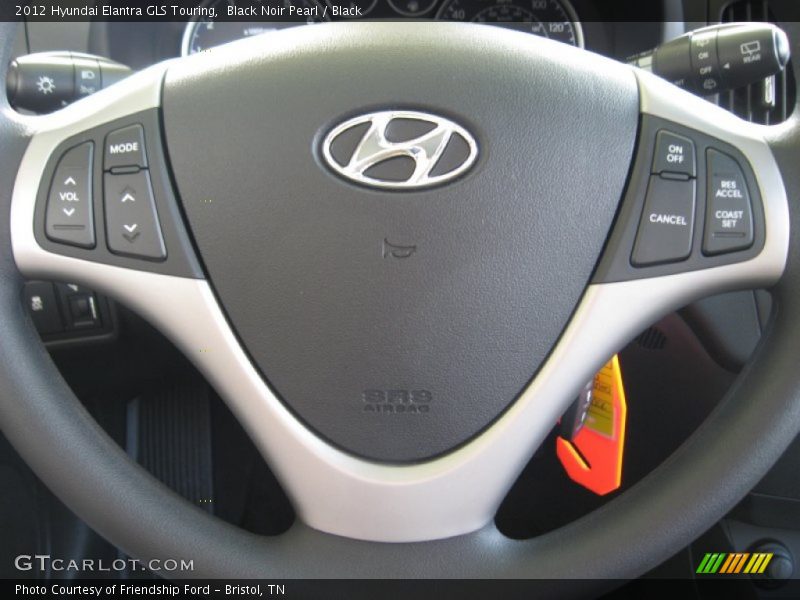 Black Noir Pearl / Black 2012 Hyundai Elantra GLS Touring