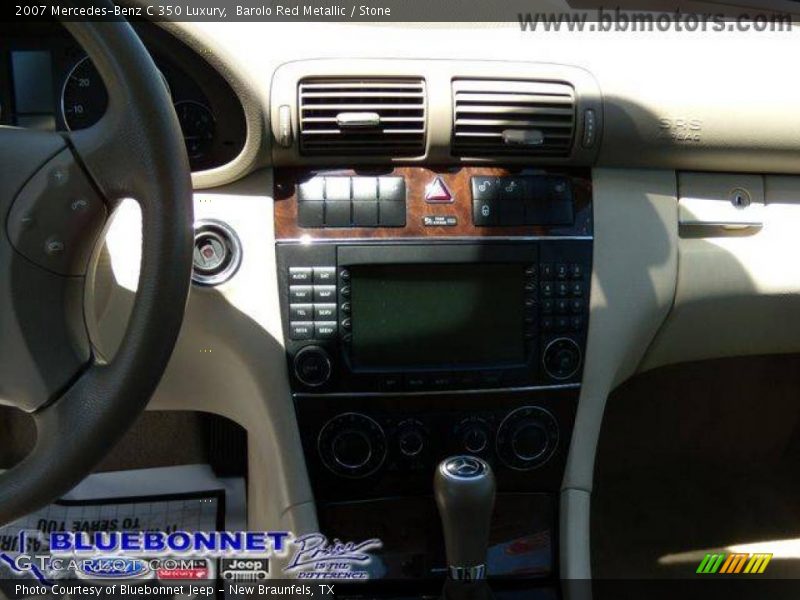 Barolo Red Metallic / Stone 2007 Mercedes-Benz C 350 Luxury