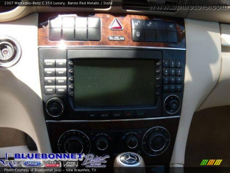 Barolo Red Metallic / Stone 2007 Mercedes-Benz C 350 Luxury