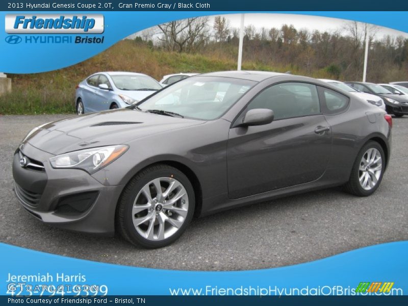 Gran Premio Gray / Black Cloth 2013 Hyundai Genesis Coupe 2.0T