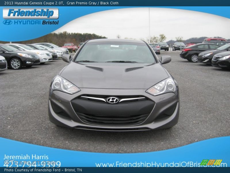 Gran Premio Gray / Black Cloth 2013 Hyundai Genesis Coupe 2.0T