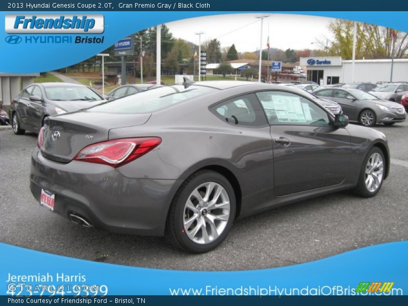 Gran Premio Gray / Black Cloth 2013 Hyundai Genesis Coupe 2.0T