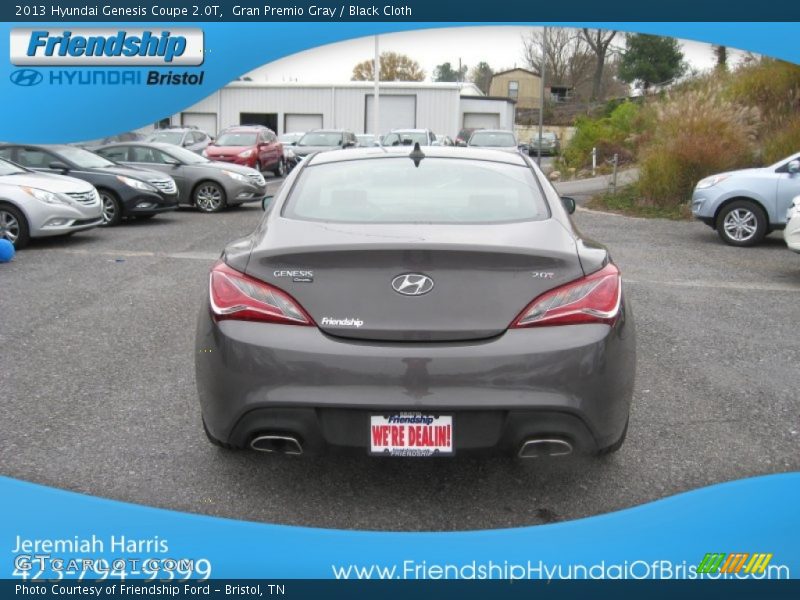 Gran Premio Gray / Black Cloth 2013 Hyundai Genesis Coupe 2.0T