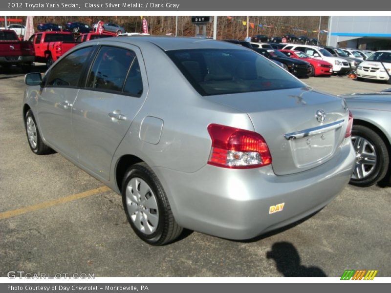 Classic Silver Metallic / Dark Gray 2012 Toyota Yaris Sedan