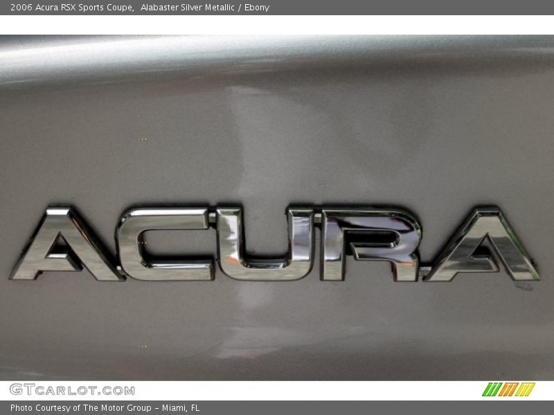 Alabaster Silver Metallic / Ebony 2006 Acura RSX Sports Coupe