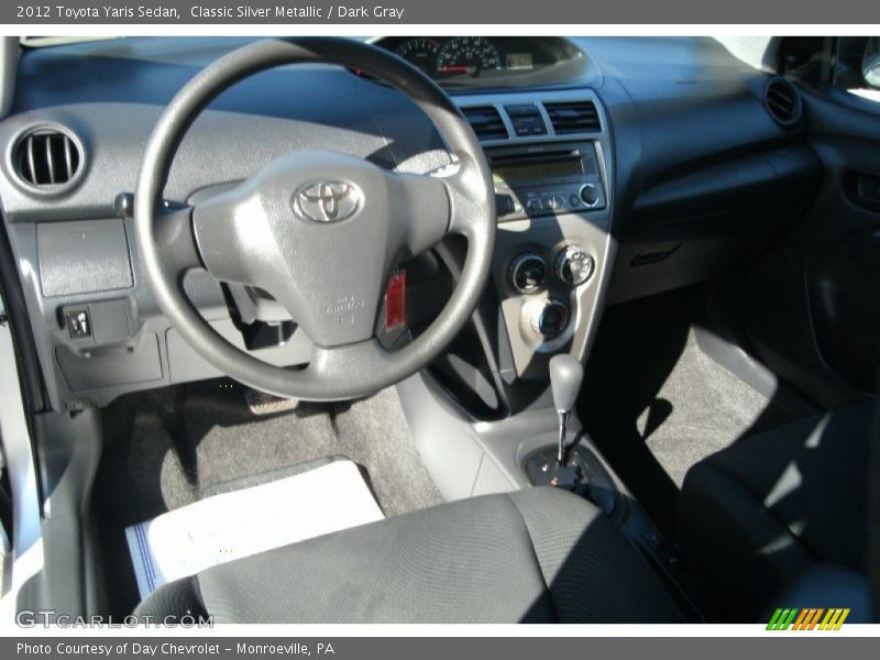 Classic Silver Metallic / Dark Gray 2012 Toyota Yaris Sedan
