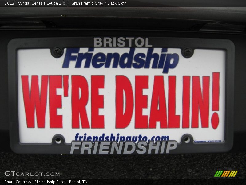 Gran Premio Gray / Black Cloth 2013 Hyundai Genesis Coupe 2.0T