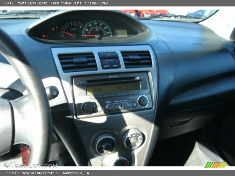 Classic Silver Metallic / Dark Gray 2012 Toyota Yaris Sedan