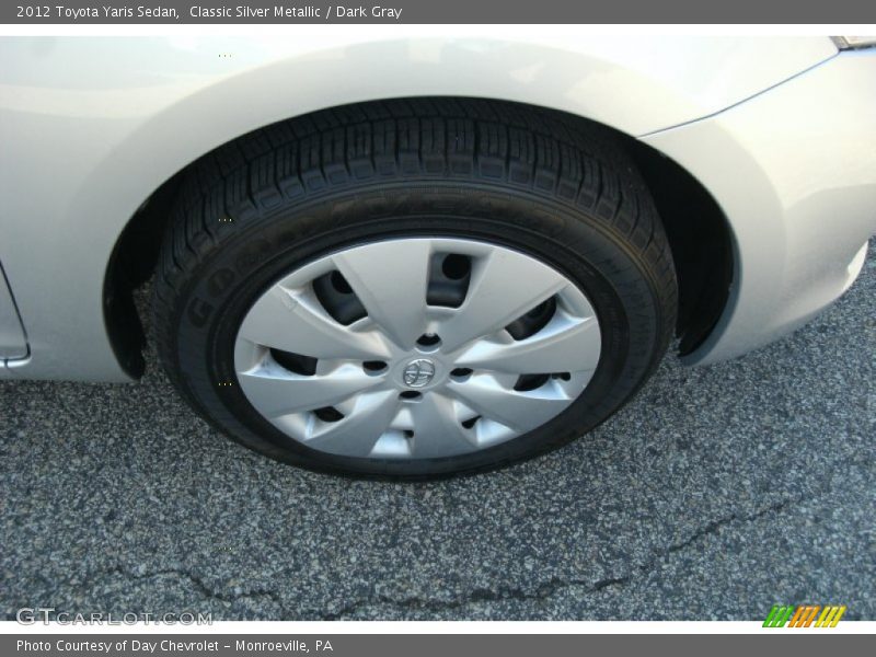 Classic Silver Metallic / Dark Gray 2012 Toyota Yaris Sedan