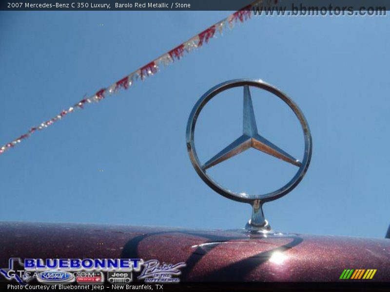 Barolo Red Metallic / Stone 2007 Mercedes-Benz C 350 Luxury