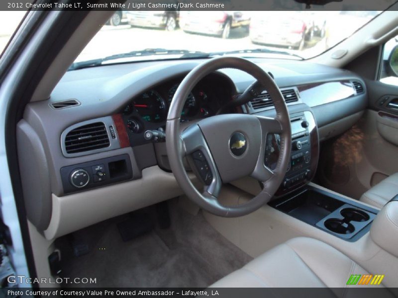 Summit White / Light Cashmere/Dark Cashmere 2012 Chevrolet Tahoe LT