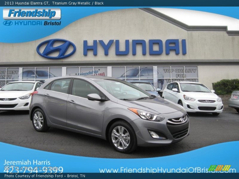 Titanium Gray Metallic / Black 2013 Hyundai Elantra GT