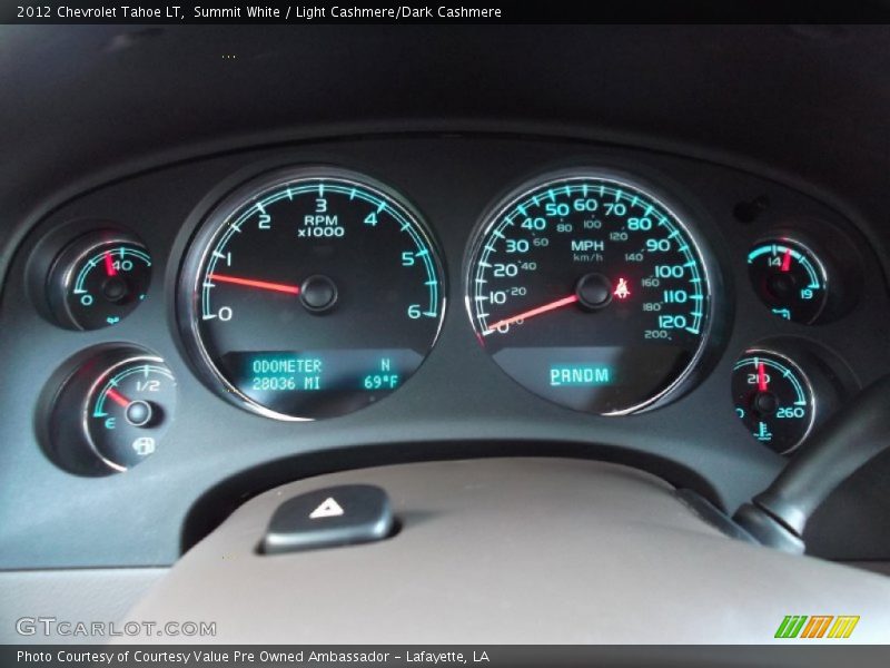 Summit White / Light Cashmere/Dark Cashmere 2012 Chevrolet Tahoe LT