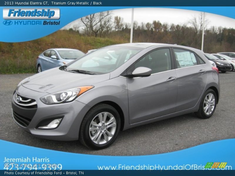 Titanium Gray Metallic / Black 2013 Hyundai Elantra GT