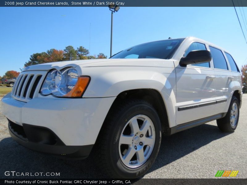 Stone White / Dark Slate Gray 2008 Jeep Grand Cherokee Laredo