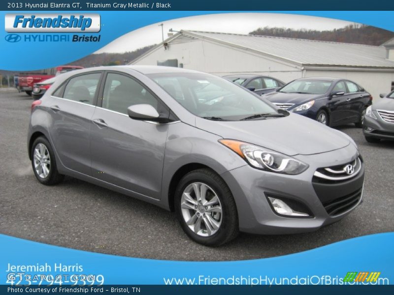 Titanium Gray Metallic / Black 2013 Hyundai Elantra GT
