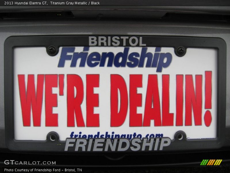 Titanium Gray Metallic / Black 2013 Hyundai Elantra GT