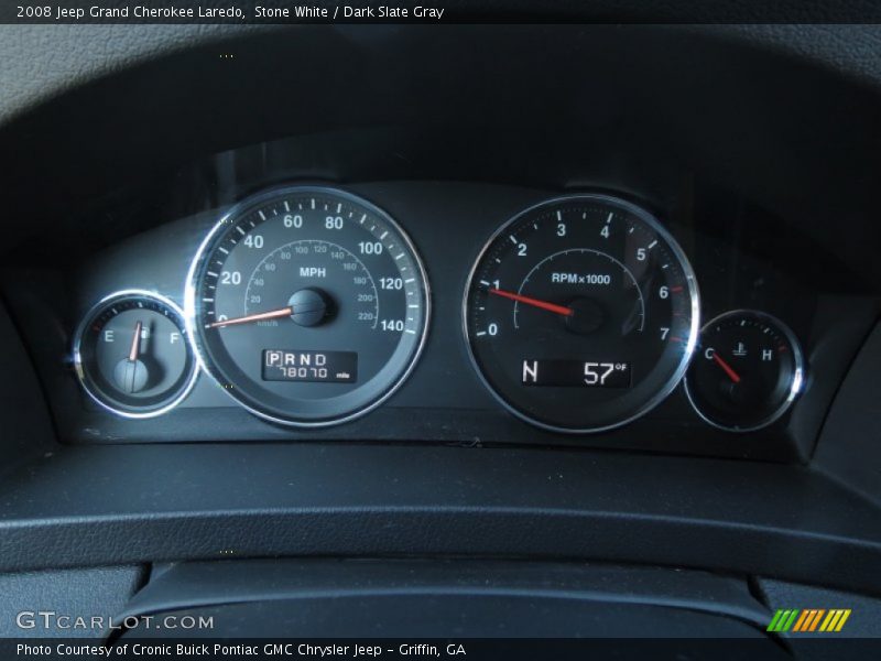 Stone White / Dark Slate Gray 2008 Jeep Grand Cherokee Laredo