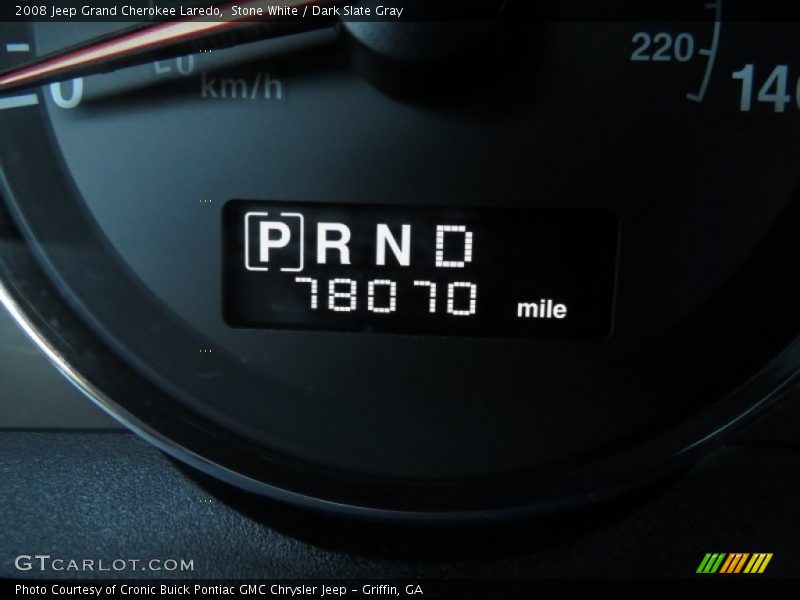 Stone White / Dark Slate Gray 2008 Jeep Grand Cherokee Laredo