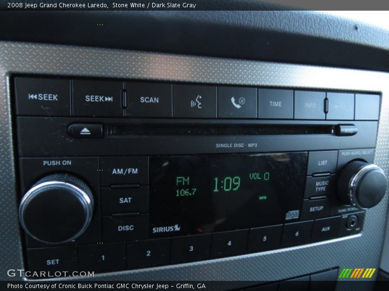 Stone White / Dark Slate Gray 2008 Jeep Grand Cherokee Laredo