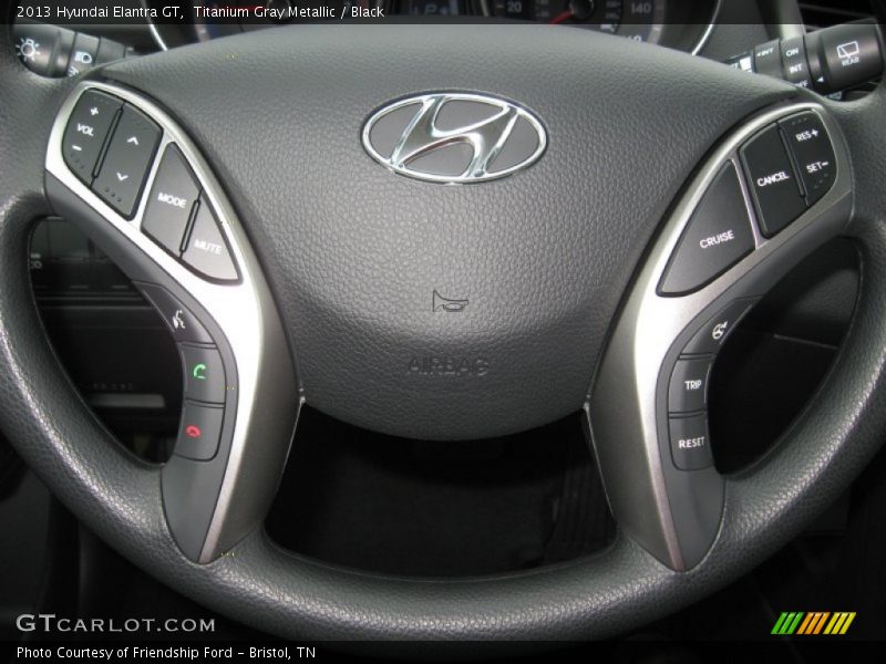 Titanium Gray Metallic / Black 2013 Hyundai Elantra GT