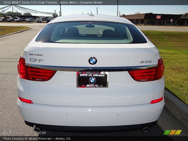 Alpine White / Cinnamon Brown 2013 BMW 5 Series 535i Gran Turismo