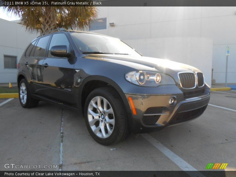 Platinum Gray Metallic / Black 2011 BMW X5 xDrive 35i