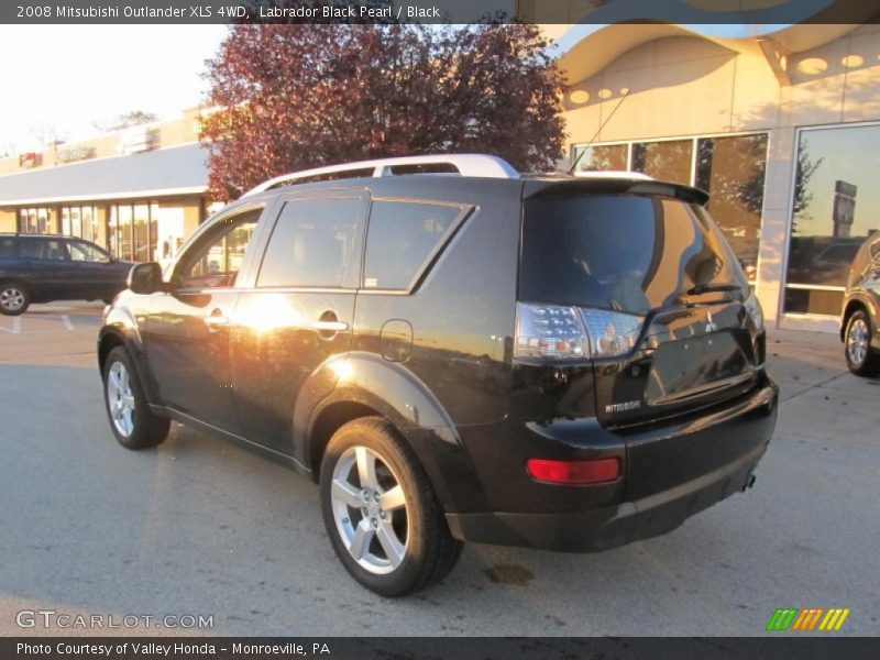 Labrador Black Pearl / Black 2008 Mitsubishi Outlander XLS 4WD