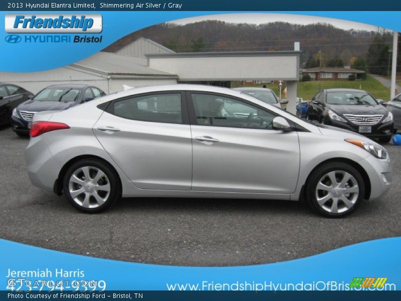 Shimmering Air Silver / Gray 2013 Hyundai Elantra Limited