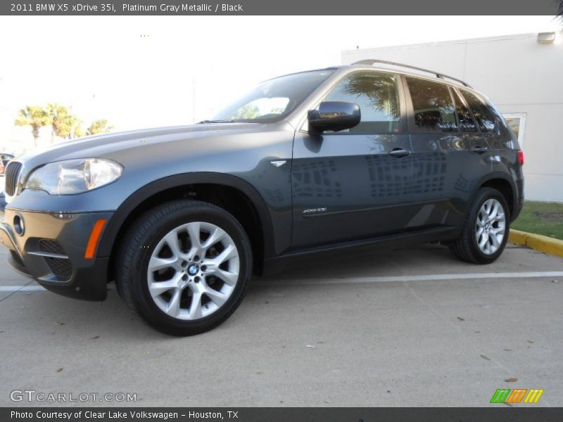 Platinum Gray Metallic / Black 2011 BMW X5 xDrive 35i