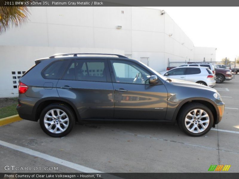 Platinum Gray Metallic / Black 2011 BMW X5 xDrive 35i